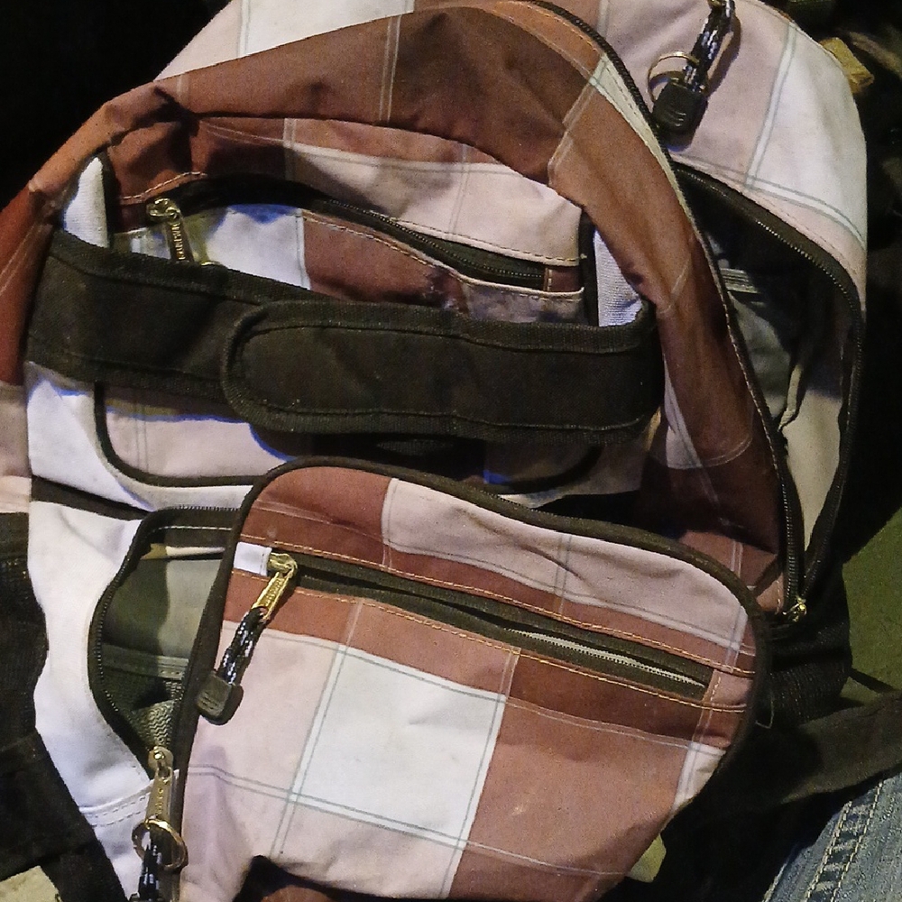 Stylish Brown and Black Men's Backpack